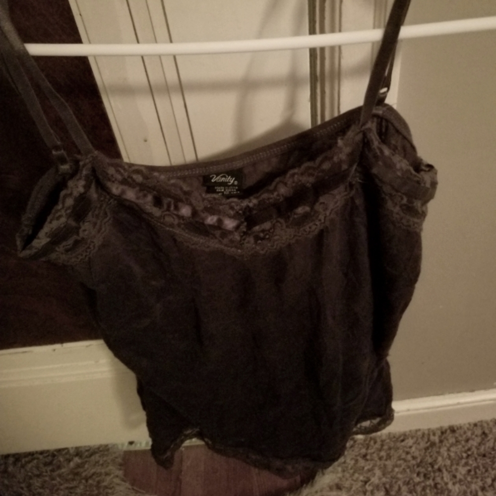 blue lace cami from vanity size large